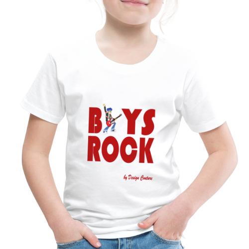 BOYS ROCK RED - Toddler Premium T-Shirt