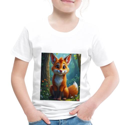 Magical fantasy fox in enchanted forest scene - Toddler Premium T-Shirt