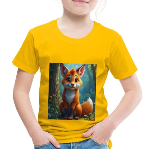 Magical fantasy fox in enchanted forest scene - Toddler Premium T-Shirt