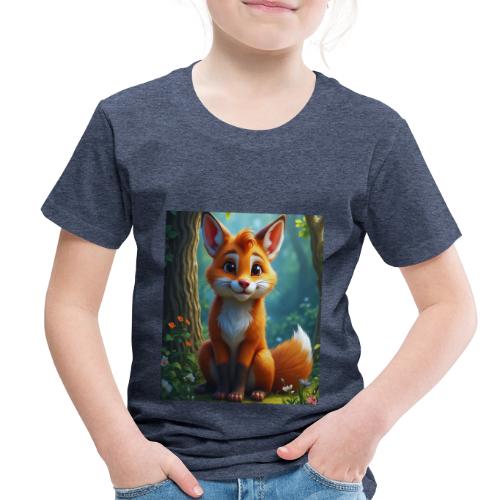 Magical fantasy fox in enchanted forest scene - Toddler Premium T-Shirt