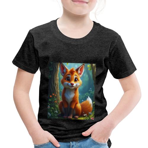 Magical fantasy fox in enchanted forest scene - Toddler Premium T-Shirt