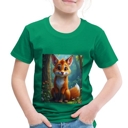 Magical fantasy fox in enchanted forest scene - Toddler Premium T-Shirt