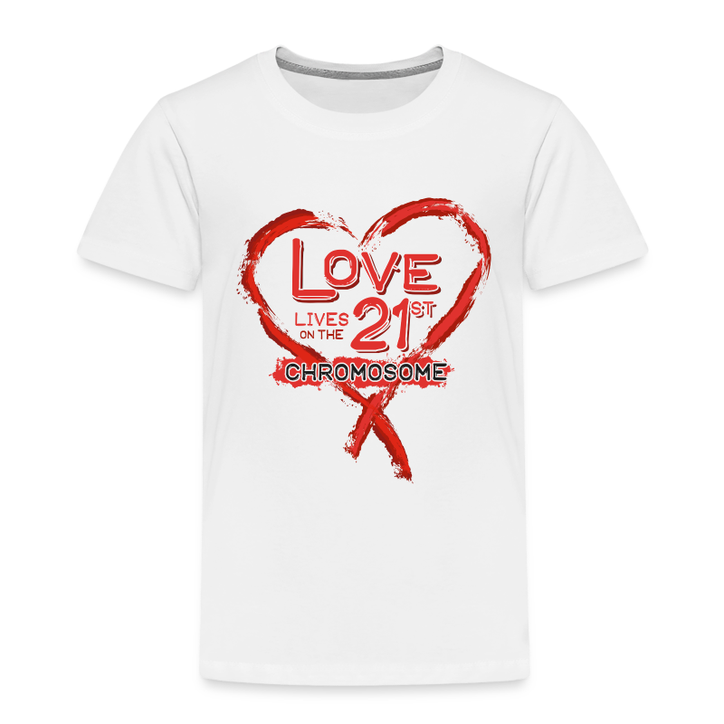 Down Syndrome Love (Red) - Toddler Premium T-Shirt