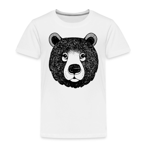 The head of bear - Toddler Premium T-Shirt