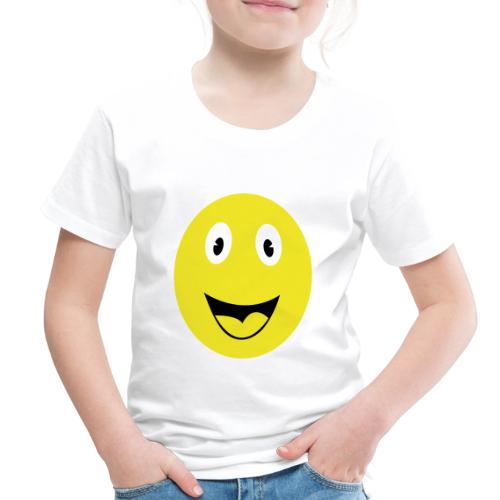 Yellow Happy Face Print - Toddler Premium T-Shirt