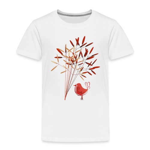 Leaves and Bird - Toddler Premium T-Shirt