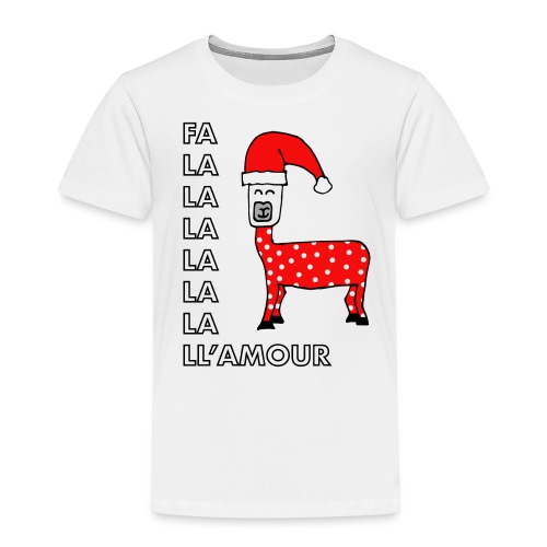 Christmas llama. - Toddler Premium T-Shirt