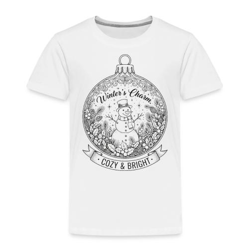 Festive Snowman T-Shirt - Toddler Premium T-Shirt