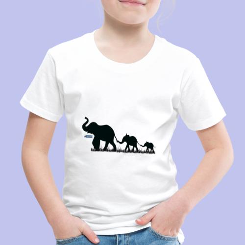 Elephant Silhouette - Toddler Premium T-Shirt