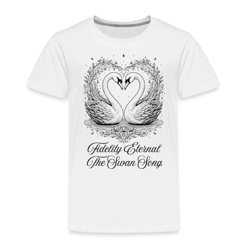 Poetic Swan T-Shirt - Toddler Premium T-Shirt