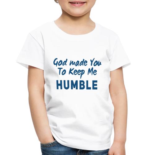 Christian Humility (blue) - Toddler Premium T-Shirt