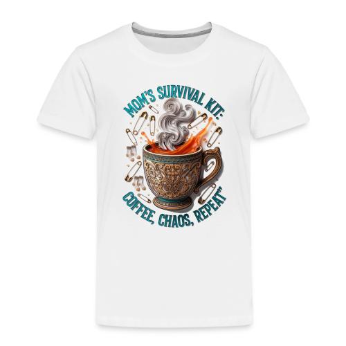 Mom's Survival Kit Tee | Coffee Chaos - Toddler Premium T-Shirt