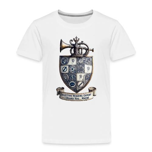 Selective Hearing Expert Crest T Shirt - Toddler Premium T-Shirt