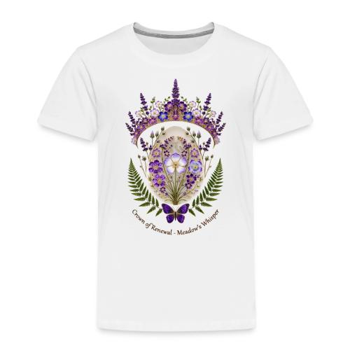 Spring Meadow Crown Tee, Cottagecore Renewal Gift - Toddler Premium T-Shirt