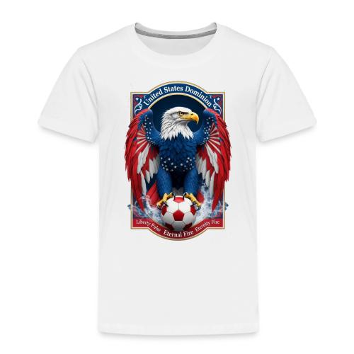 USA Eagle Emblem T Shirt, USA Soccer Pride Gift - Toddler Premium T-Shirt