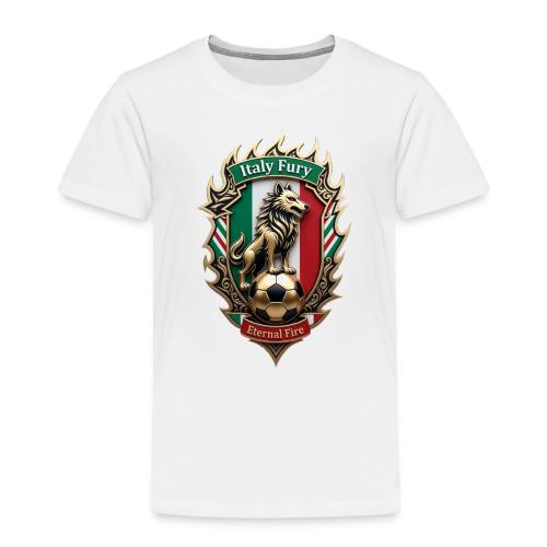 Italy Wolf Fury T-Shirt, Italian Flag Pride Gift - Toddler Premium T-Shirt