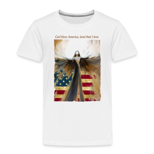 God bless America Angel_Strong color_Brown type - Toddler Premium T-Shirt