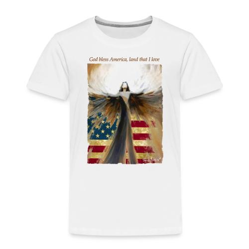 God bless America Angel_Strong color_Brown type - Toddler Premium T-Shirt