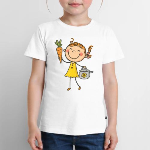 Cartoon Gardening Girl Kids Shirt - Toddler Premium T-Shirt