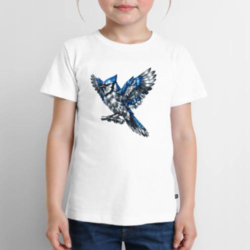 Silver Blue Jay Open Wing Perch - Toddler Premium T-Shirt