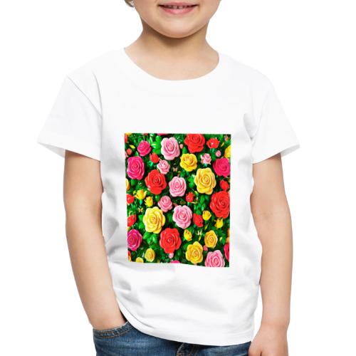 Floral print, colors in rose flowers, nature - Toddler Premium T-Shirt