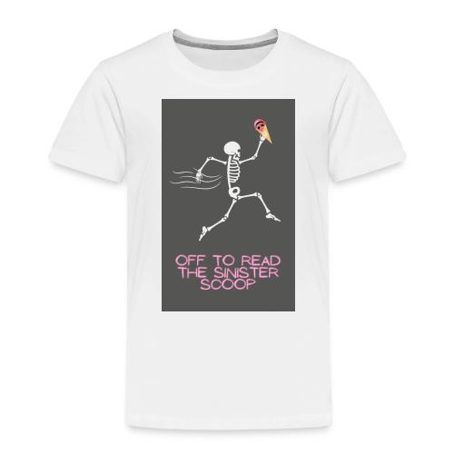 Skeleton Off to Read - Toddler Premium T-Shirt