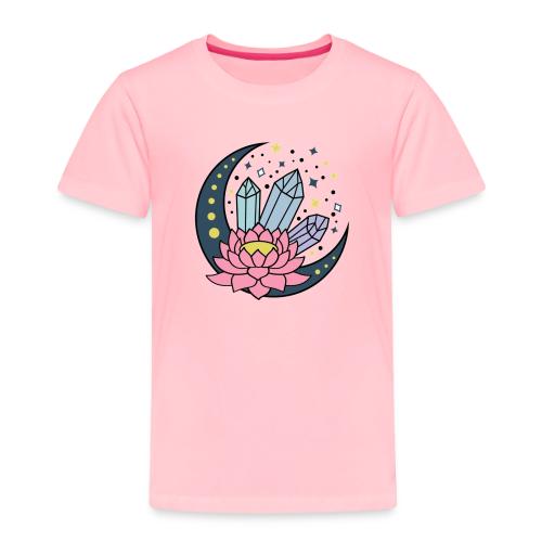 Half A Moon, Healing Crystals Lotus Flower - Toddler Premium T-Shirt