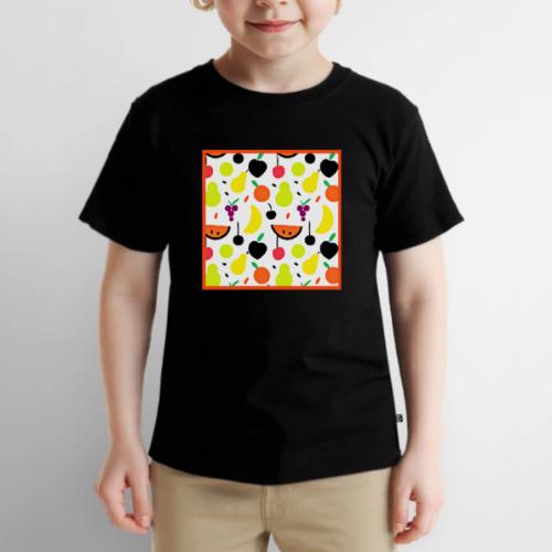 Tropical Glow Neon Fruit Pattern - Toddler Premium T-Shirt