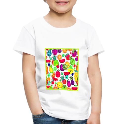Colorful Fruits Orchard Artistry - Toddler Premium T-Shirt