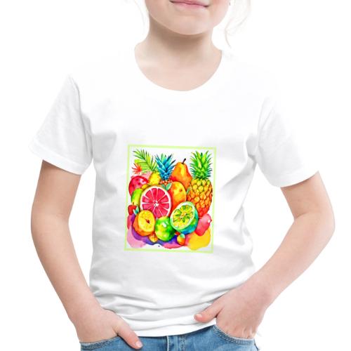 Tropical Fruit Cartoon Art - Toddler Premium T-Shirt