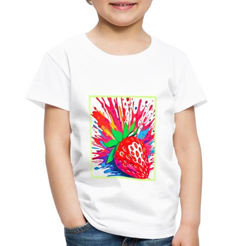 Splatter Strawberry Splash - Toddler Premium T-Shirt