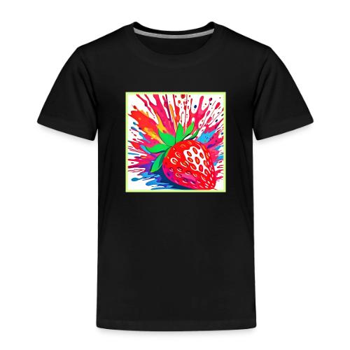 Splatter Strawberry Splash - Toddler Premium T-Shirt
