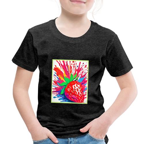 Splatter Strawberry Splash - Toddler Premium T-Shirt