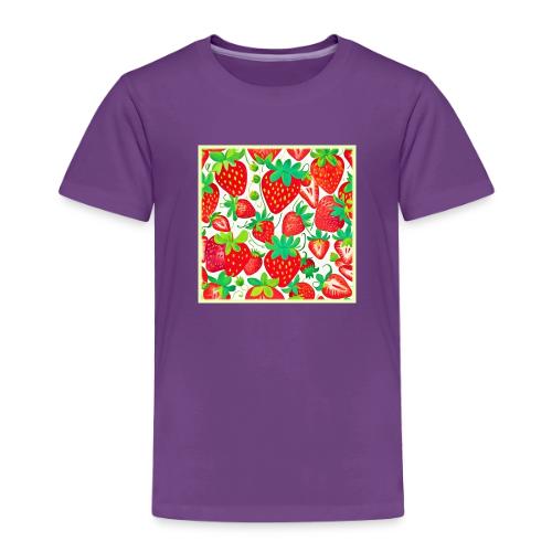 Strawberry Swirl Pattern - Toddler Premium T-Shirt