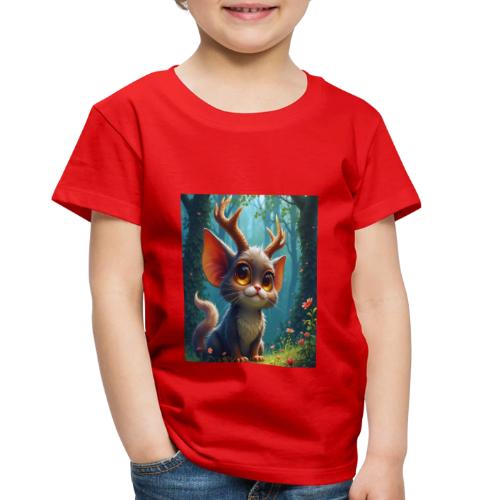 Magical Forest Creature with Deer Horns - Toddler Premium T-Shirt
