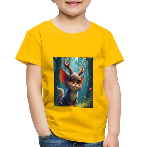 Magical Forest Creature with Deer Horns - Toddler Premium T-Shirt