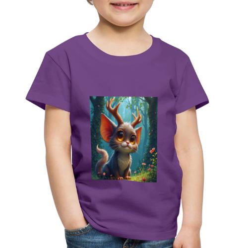 Magical Forest Creature with Deer Horns - Toddler Premium T-Shirt
