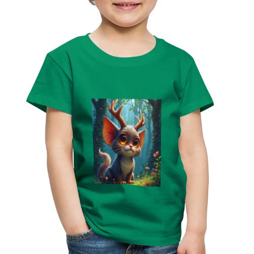 Magical Forest Creature with Deer Horns - Toddler Premium T-Shirt