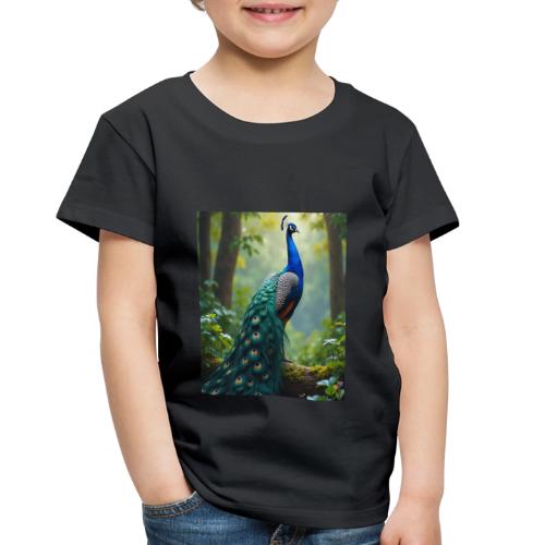 Majestic Peacock in Enchanted Forest - Toddler Premium T-Shirt