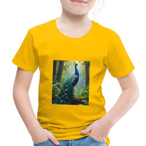 Majestic Peacock in Enchanted Forest - Toddler Premium T-Shirt