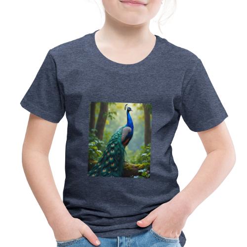 Majestic Peacock in Enchanted Forest - Toddler Premium T-Shirt