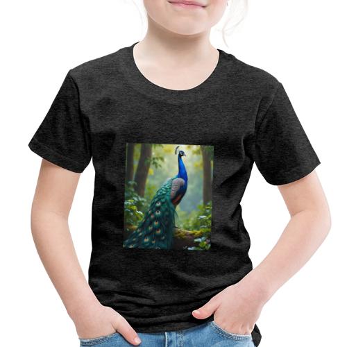 Majestic Peacock in Enchanted Forest - Toddler Premium T-Shirt
