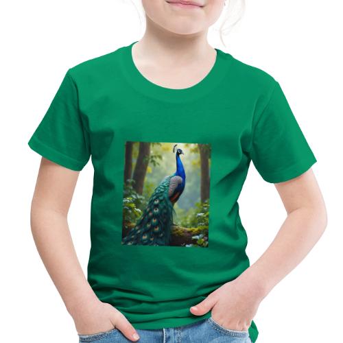 Majestic Peacock in Enchanted Forest - Toddler Premium T-Shirt