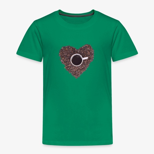 I Heart Coffee Black/White Mug - Toddler Premium T-Shirt
