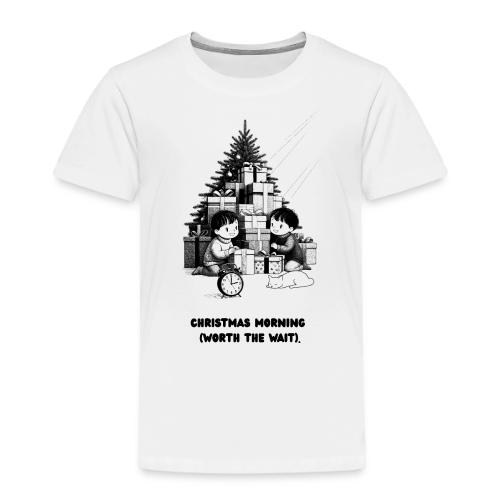 Christmas Morning T-Shirt | Minimalist Kids Gifts - Toddler Premium T-Shirt