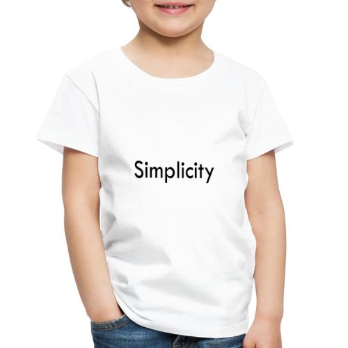 Simplicity - Toddler Premium T-Shirt