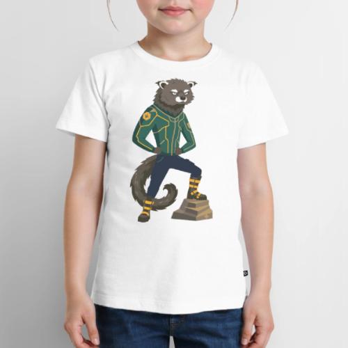 Raccoon Ranger in Neon Armor - Toddler Premium T-Shirt
