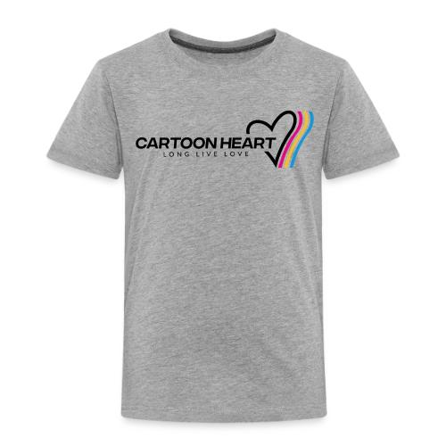 Cartoon Heart Logo Range - Toddler Premium T-Shirt