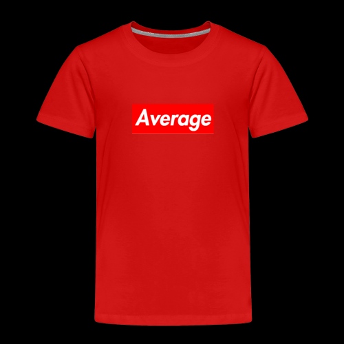 Average Supreme Logo Mockup - Toddler Premium T-Shirt