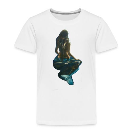 Midnight Mermaid on a rock - Toddler Premium T-Shirt